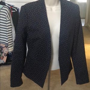 Banana republic navy blue print blazer